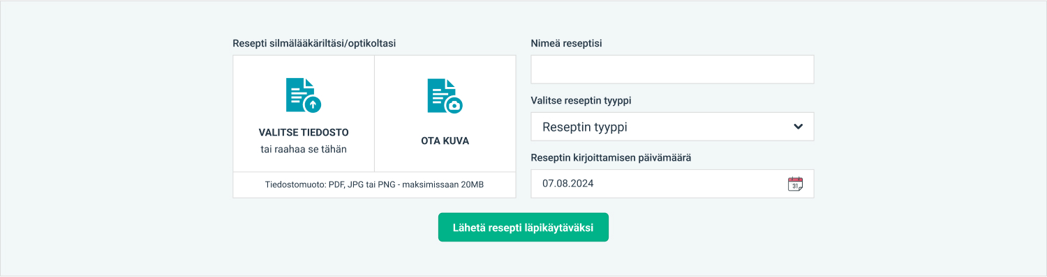 Discount voucher for uploading your glasses prescription