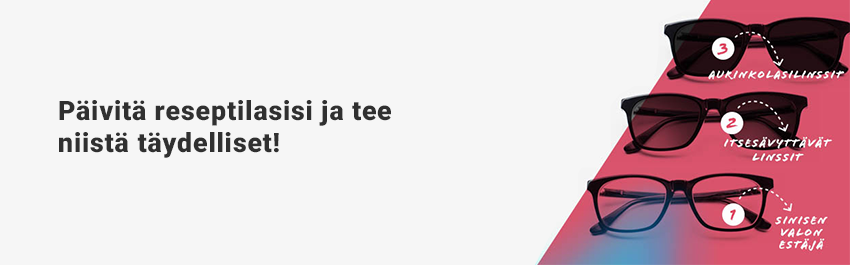  Lisäominaisuudet laseille 