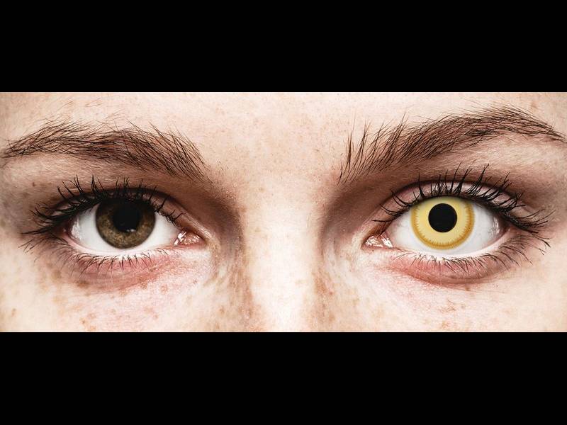 Keltaiset Avatar piilolinssit - ColourVue Crazy (2 kpl)