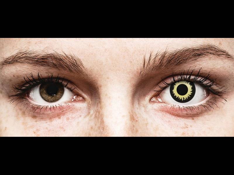 Keltaiset Eclipse piilolinssit - ColourVue Crazy (2 kpl)