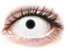 Valkoiset Glow piilolinssit - ColourVue Crazy (2 kpl)