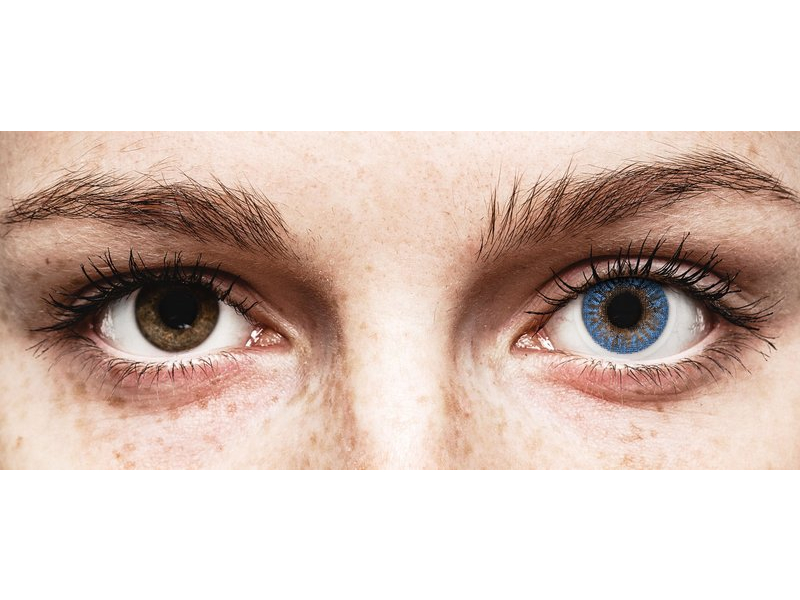 Siniset True Sapphire piilolinssit - tehoilla - TopVue Color (2 kpl)
