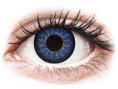 Siniset Glamour piilolinssit - tehoilla - ColourVue (2 kpl)