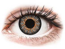 Harmaat Glamour piilolinssit - tehoilla - ColourVue (2 kpl)