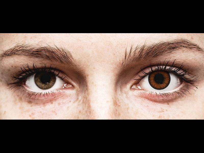 Ruskeat Pähkinä linssit - ColourVUE BigEyes (2 kpl)